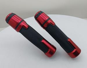 Guidons de moto modifiés en alliage d'aluminium CNC avec embouts en caoutchouc, accessoires de moto pour CBR - Product Image 4