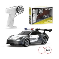 Voiture de course RC miniature personnalisée à l'échelle 1:64, modèle Diecast, avec interrupteur de vitesse, pour intérieur, portable, avec simulation dynamique des lumières