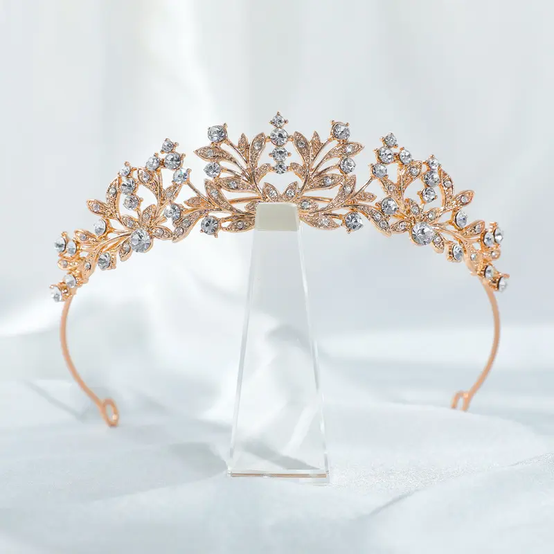 Corona nupcial a la moda, accesorios para el cabello, Tiara de boda