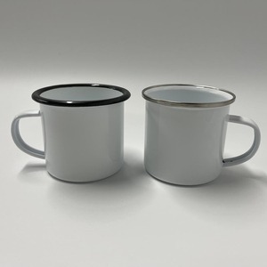 Ngoài trời cắm trại dã ngoại men cốc tùy chỉnh in 5/8/12/16/oz Pantone màu Cam MEN tin cốc cà phê 350ml enamelware Mug - Product Image 3