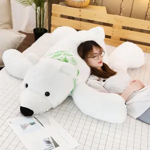 Envío a Brasil, Israel 60cm Super suave peluche oso Polar, oso Polar de peluche de juguete almohada oso Polar de peluche de juguete oso de peluche