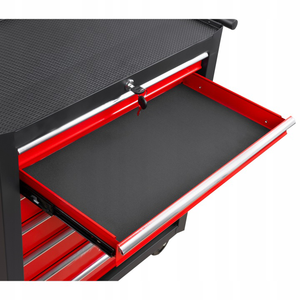 Chariot à outils en acier à 7 tiroirs, <span class=keywords><strong>armoire</strong></span> à outils robuste verrouillable avec roues pour atelier de mécanique et stockage industriel - Product Image 3