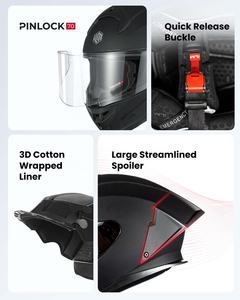 Cascos de Motocicleta ILM Modelo Integral MF510 Revolución Tecnológica Casco Integral - Product Image 6