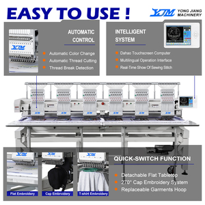 Máquina de Bordar Multifunción con Sistema de Control Dahao, Máquina de Bordar Computarizada de 6 Cabezas, Precios de Máquinas de Bordar Industriales - Product Image 4