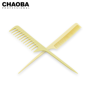 <strong>Customizable</strong> Logo Yellow Bone Tail <strong>Comb</strong> Plastic Rat Tail <strong>Comb</strong> Bulk Hair Styling <strong>Comb</strong> - Product Image 6