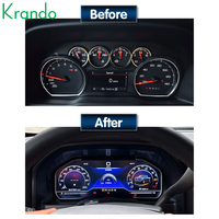 Tableau de bord LCD 12,3 pouces pour Chevrolet Silverado GMC Sierra 2013-2020, tableau de bord numérique de voiture, cockpit virtuel, panneau d'instruments, compteur de vitesse