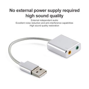 Thẻ Âm Thanh USB Gắn Ngoài Tai Nghe Âm Thanh Nổi 3D Bộ Chuyển Đổi Âm Thanh USB Ổ Đĩa Mới Tốc Độ Cao Miễn Phí Cho Mac OS Windows - Product Image 4