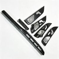 Panneau de garniture de tableau de bord en fibre de carbone d'occasion pour Mercedes Benz W167 GLE GLS, amélioration de l'intérieur, fente pour éclairage d'ambiance, référence OE 1676801502