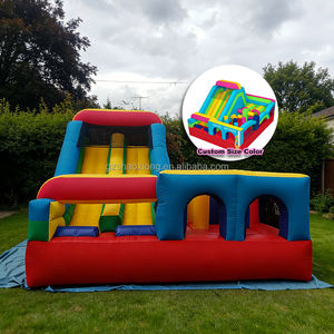 Château <span class=keywords><strong>gonflable</strong></span> commercial pour enfants et tout-petits, avec toboggan et parcours d'obstacles <span class=keywords><strong>gonflable</strong></span> extérieur, avec souffleur - Product Image 1