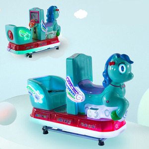 LYER2355 due posti meccanico corsa di cavalli, sedili doppi acquistare gettoni cavallo, 2 sedili meccanico pony giro a magazzino - Product Image 5