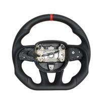 Volant client en cuir et fibre de carbone pour Dodge Charger Challenger Hellcat Srt Jeep Grand Cherokee 2015