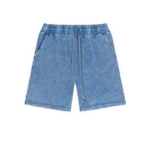 2025 pantalones cortos de sudor de verano Unisex, ropa de calle, Vintage, lavado ácido desteñido al sol, peso pesado, 100% algodón, 358G, pantalones cortos para hombres, atuendo informal - Product Image 2