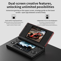 Nouvelle console de jeu rétro portable Anbernic RG DS Flip Cover à double écran Android 14 Open Source avec plus de 20 000 jeux intégrés Wi-Fi