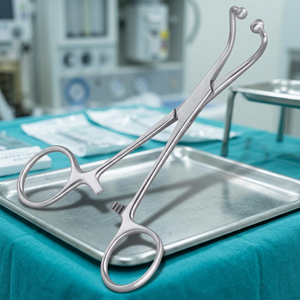 Pinzas de Toallero de Acero Inoxidable de Alta Calidad con Conexión de Bola y Encaje, Instrumento Quirúrgico Manual, Certificado CE Clase I para Uso en Quirófano - Product Image 2