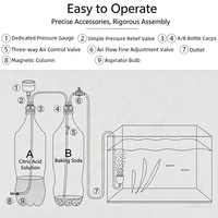 Accessoires pour aquarium, plantes aquatiques, diffuseur de dioxyde de carbone, kit de générateur de CO2 DIY