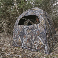 Abri de camping personnalisé à vision 360 degrés, camouflage vert, toile Oxford, quatre saisons, léger, simple, carré