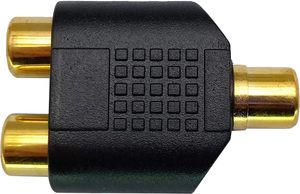 Hembra a 2 RCA Hembra Chapado en oro Audio Video Y Splitter Adaptador RCA Y Jack Cable Converter (5 Pack F \/F) - Product Image 6