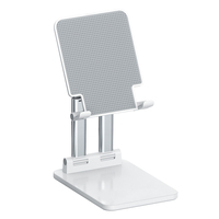 Support de téléphone Portable télescopique pliable en aluminium, support universel réglable de bureau pour téléphone intelligent tablette PC