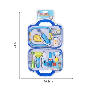 Kit médico de plástico realista para niños, <span class=keywords><strong>juego</strong></span> de médicos para <span class=keywords><strong>juego</strong></span> de rol, juguete de aprendizaje interactivo para padres e hijos, 9 Uds. - Product Image 6