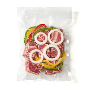 Sac d'emballage alimentaire sous vide transparent personnalisé avec logo imprimé, compressible et embossé, compatible micro-ondes - Product Image 4