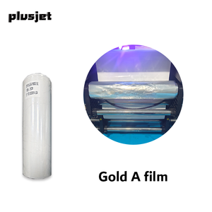 Plusjet bán buôn tinh thể nhãn dán chuyển máy in chất thải lá vàng UV AB dtf chuyển phim - Product Image 5