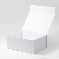 25 boîtes cadeaux pliables magnétiques blanches unies en gros pour emballage