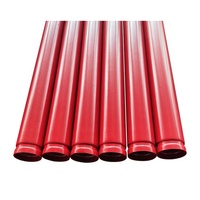 Extrémité rainurée de tuyau d'acier soudé par époxyde rouge de Youfa SCH10 6 "3.4mm
