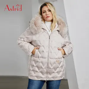 Manteau épais en fourrure véritable de grande taille Manteau long en laine pour femme avec fermeture éclair et grand col en fourrure