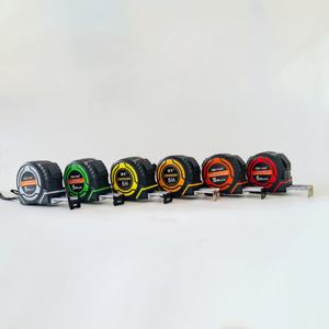 DEWEN оптовая продажа бытовой высокоточной стальной рулетки 5 м с резиновым покрытием, Противоударная износостойкая Метрическая рулетка - Product Image 3