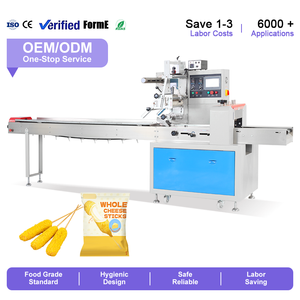 Fabricante de Máquinas Empacadoras Horizontales Semiautomáticas para Barras de Proteína y Palitos de Queso - Product Image 1