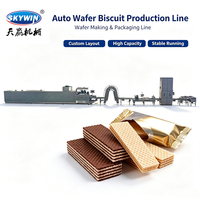 Machine à gaufres industrielle 2026 entièrement automatique, nouvelle ligne de production de gaufres au chocolat à haute efficacité et grande capacité
