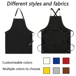 <span class=keywords><strong>Delantal</strong></span> de Cocina Impermeable y Resistente a las Manchas con Diseño Clásico a Rayas de la Mejor Calidad, <span class=keywords><strong>Delantal</strong></span> con Logotipo Personalizado, Conjunto de Uniforme de Chef - Product Image 4