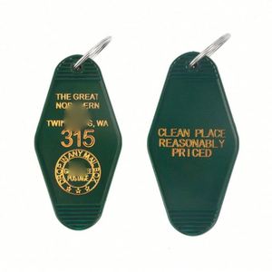 Factory Direct High Quality Retro Inspired Motel Keychains Custom Hotel Keychains - Product Image 5