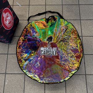 カスタマイズされたホログラフィックチュチュバッグダンサー用工場ホログラムラウンド形状大容量ガーメントバッグ40' - Product Image 6