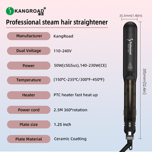 <span class=keywords><strong>Piastra</strong></span> Lisciante <span class=keywords><strong>a</strong></span> <span class=keywords><strong>Vapore</strong></span> 2 in 1 <span class=keywords><strong>Professionale</strong></span> con 5 Fori <span class=keywords><strong>Vapore</strong></span>, 3 Impostazioni di Umidità e Piastre Flottanti in Ceramica - Direttamente dalla Fabbrica - Product Image 4