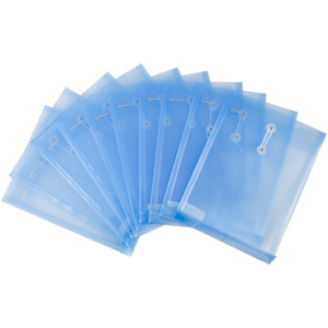 Comix F118 – dossier transparent format A4, sac de protection avec cordon de serrage, couleur bleue, matériau spécial, usage professionnel - Product Image 1