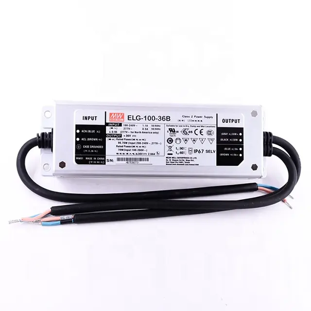 Original MEAN Tốt ELG-100-24 100W 24V Điện Áp Không Đổi + Không Đổi Hiện Tại LED Điều Khiển Duy Nhất Đầu Ra DALI Chuyển Đổi Điện cung Cấp