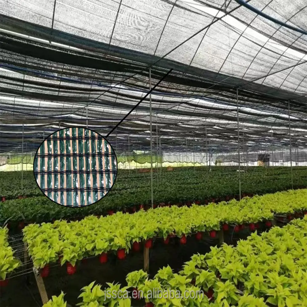100% nuove reti parasole tessute in tinta unita stabilizzate ai raggi UV in HDPE per reti ombreggianti per verdure in serra agricola rete per tende da sole