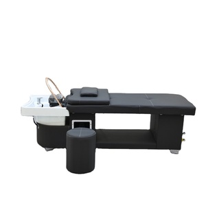Table de massage Kisen Plumbing Shampoo System pour salons, garantissant un débit d'eau fiable et une fonctionnalité complète de spa capillaire - Product Image 1