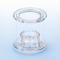 Œillets transparents en plastique de haute qualité de 12 mm, lot de 2 pièces pour rideau de douche, textile de maison, sac