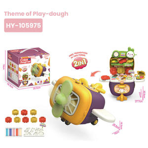 Jeu de rôle pour enfants, adorable avion en forme de cuisine/médical/maquillage/pâte à modeler/outils/animaux de compagnie, 6 thèmes, jouets éducatifs d'imitation - Product Image 2