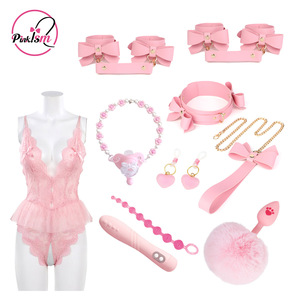 Adult <b>bondage</b> <b>set</b> with bow tie, black lace, role-playing, couple's flirting toy props - Product Image 1