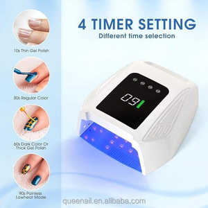 Lampe à ongles professionnelle 96W <span class=keywords><strong>Pro</strong></span> Cure UV LED blanche 15600mAh rechargeable sans fil sans fil avec plateau à base en métal - Product Image 5