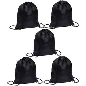 Sac de sport en polyester imperméable personnalisé avec cordon de serrage, idéal pour le basketball, avec logo, robuste, pour les voyages, les activités de plein air, le rangement d'accessoires et comme sac à dos pour livres - Product Image 1