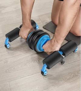 Máquina de ejercicio de <span class=keywords><strong>rueda</strong></span> <span class=keywords><strong>abdominal</strong></span> multifuncional para gimnasio en casa, <span class=keywords><strong>flexiones</strong></span> automáticas para cintura y belleza para uso doméstico - Product Image 6