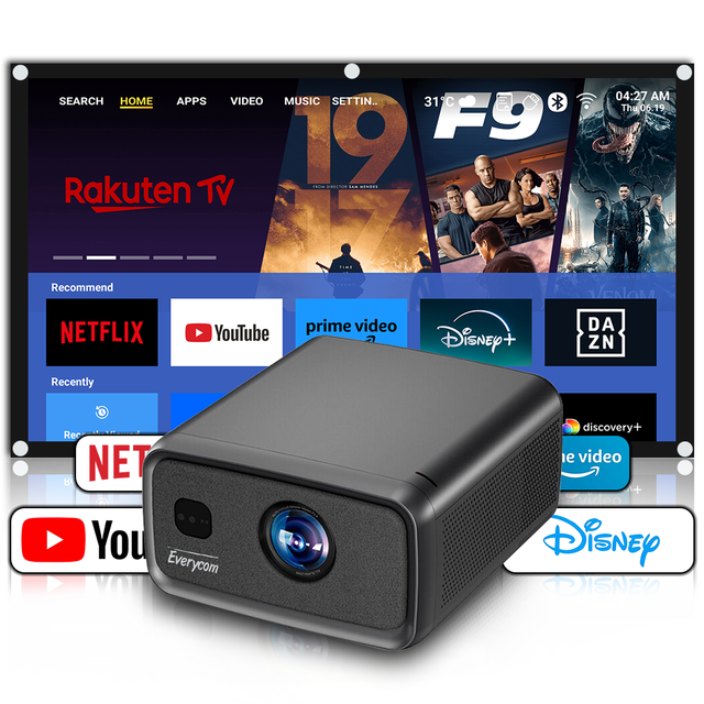 3000 BrightnessWIFI Game Projector 4k Android 15 Cubelite Ultra Proyector 4k Video Projector Beamer LCD 1080P 4k Projector