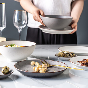 Bol à riz en céramique classique en gros d'usine, nouveau modèle 2025, bol à manger sur pied haut, porcelaine émaillée colorée, pour la maison et les cadeaux de pendaison de crémaillère - Product Image 3