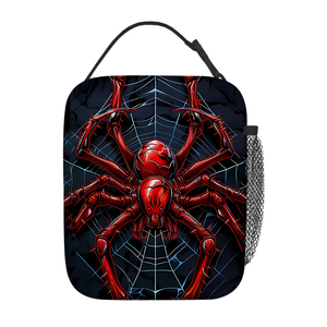 Borsa Termica Portatile per il Pranzo Red Spider, Nuova Moda per Bambini, con Isolamento Termico Spesso in Alluminio, Borsa Bento da Picnic per Studenti in Tela - Product Image 3