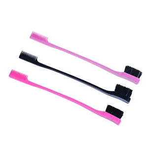 Brosse à cheveux <span class=keywords><strong>double</strong></span> face pour femmes-Poils en plastique souple | Frange, délié, sourcils, cils - Product Image 4