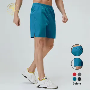 Benutzer definierte Stickerei Jogger Fitness Hochwertige Essential Nylon Quick Dry mit Reiß verschluss Pocket Shorts für Männer Casual